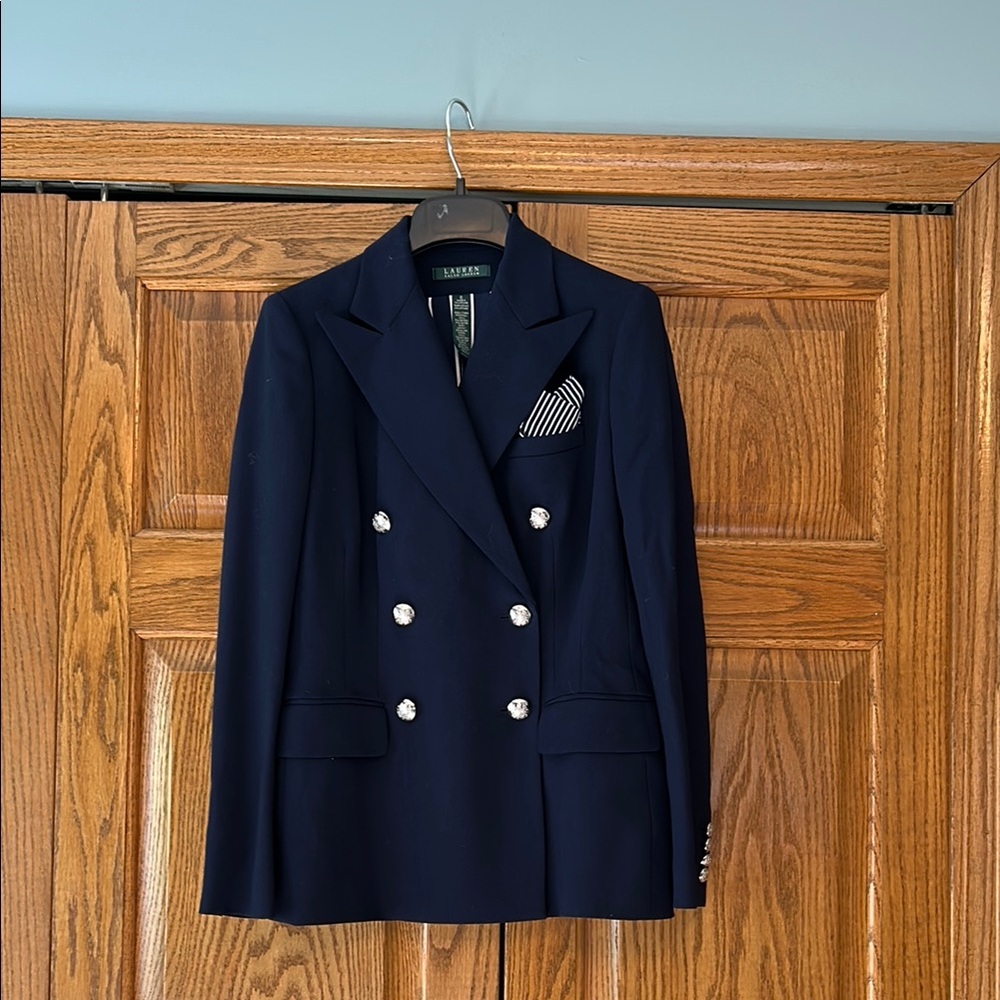 Ralph Lauren Navy Double-Breasted Blazer
